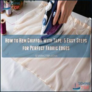 how to hem chiffon with tape how to hem chiffon with tape