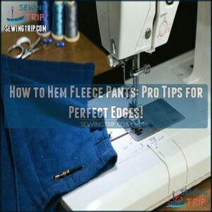 how to hem fleece pants