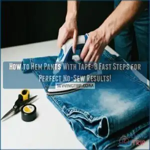 how to hem pants with tape
