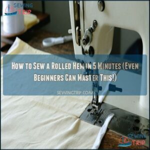 how to sew a rolled hem