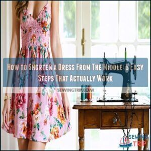 how to shorten a dress from the middle how to shorten a dress from the middle