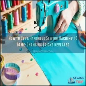 how to use a handheld sewing machine