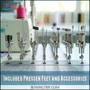 Included Presser Feet and Accessories Included Presser Feet and Accessories