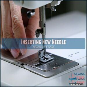 Inserting New Needle Inserting New Needle