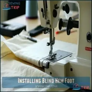 Installing Blind Hem Foot