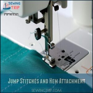 Jump Stitches and Hem Attachment