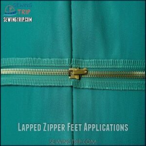 Lapped Zipper Feet Applications