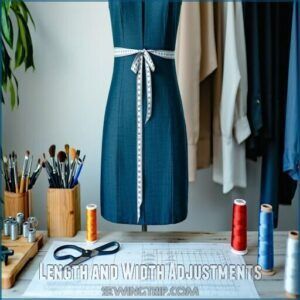 Length and Width Adjustments Length and Width Adjustments