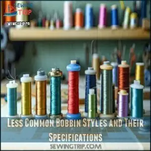 Less Common Bobbin Styles and Their Specifications