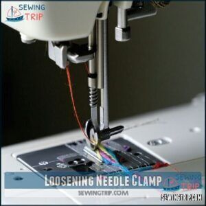 Loosening Needle Clamp Loosening Needle Clamp