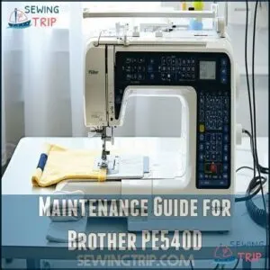 Maintenance Guide for Brother PE540D