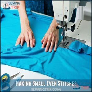 Making Small Even Stitches