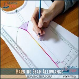Marking Seam Allowance Marking Seam Allowance