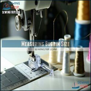 Measuring Bobbin Size Measuring Bobbin Size
