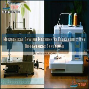 mechanical sewing machine vs electronic mechanical sewing machine vs electronic