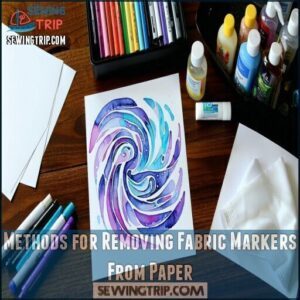 Methods for Removing Fabric Markers From Paper