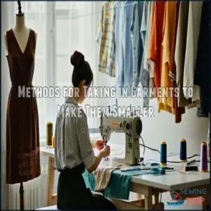 Methods for Taking in Garments to Make Them Smaller