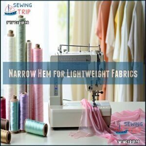 Narrow Hem for Lightweight Fabrics Narrow Hem for Lightweight Fabrics