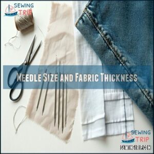 Needle Size and Fabric Thickness