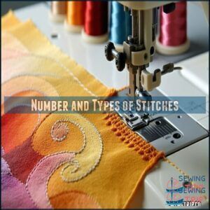 Number and Types of Stitches Number and Types of Stitches