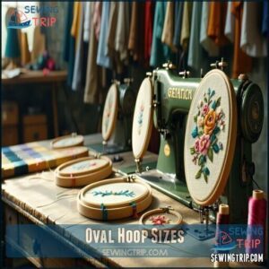 Oval Hoop Sizes