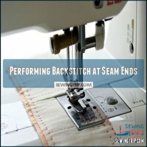 Performing Backstitch at Seam Ends