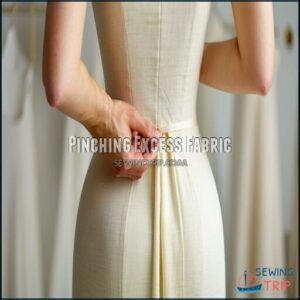 Pinching Excess Fabric Pinching Excess Fabric