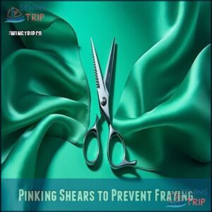 Pinking Shears to Prevent Fraying