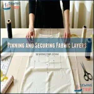 Pinning and Securing Fabric Layers