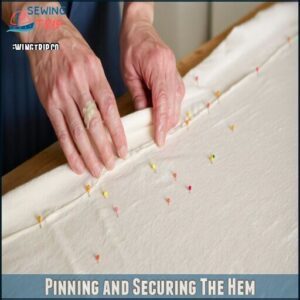 Pinning and Securing The Hem