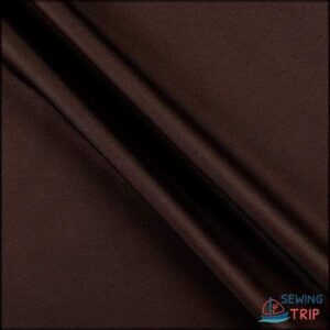 Polyester Twill Solid Brown, Fabric