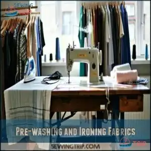Pre-washing and Ironing Fabrics