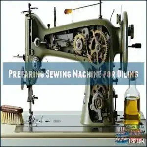 Preparing Sewing Machine for Oiling