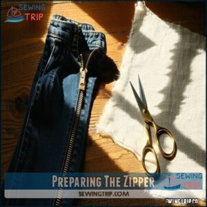 Preparing The Zipper