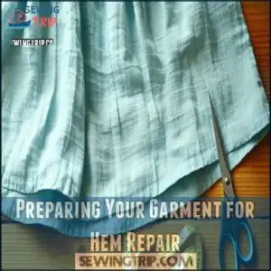 Preparing Your Garment for Hem Repair
