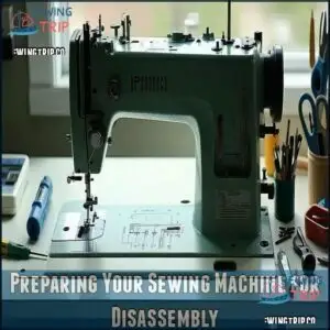 Preparing Your Sewing Machine for Disassembly