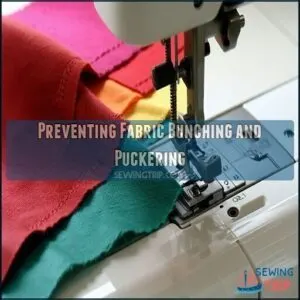 Preventing Fabric Bunching and Puckering