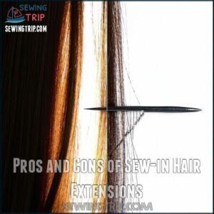 Pros and Cons of Sew-in Hair Extensions Pros and Cons of Sew-in Hair Extensions