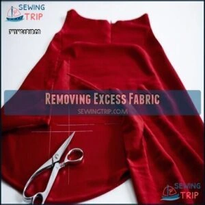 Removing Excess Fabric