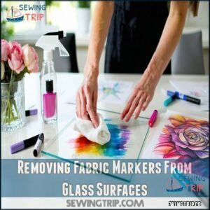 Removing Fabric Markers From Glass Surfaces