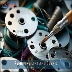 Removing Lint and Debris