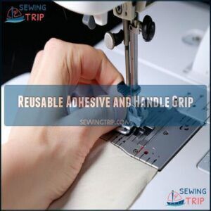 Reusable Adhesive and Handle Grip Reusable Adhesive and Handle Grip