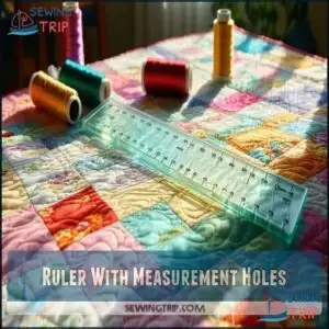 Ruler With Measurement Holes