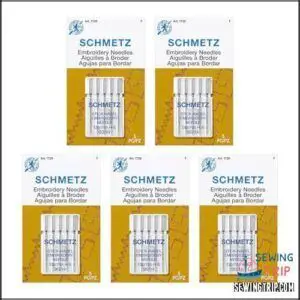 Best Embroidery Machine Needles: Top 7 Picks & Complete Guide 3 SCHMETZ Embroidery Sewing Machine Needles B01EPOLTNI