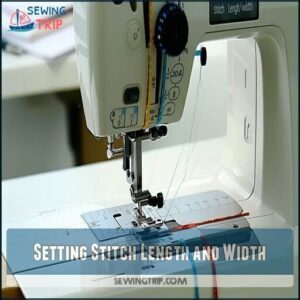 Setting Stitch Length and Width