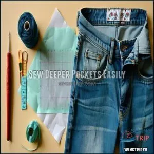 Sew Deeper Pockets Easily
