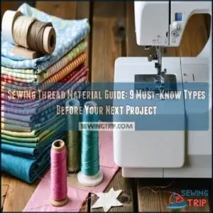 sewing thread material guide