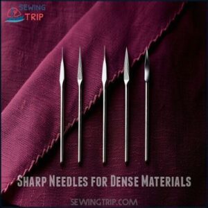 Sharp Needles for Dense Materials