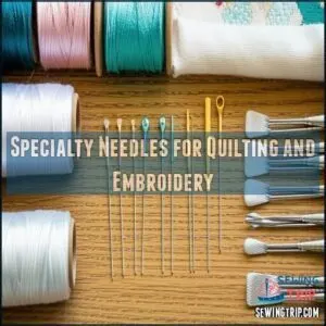 Specialty Needles for Quilting and Embroidery