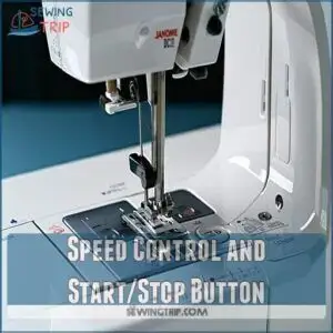 Speed Control and Start/Stop Button